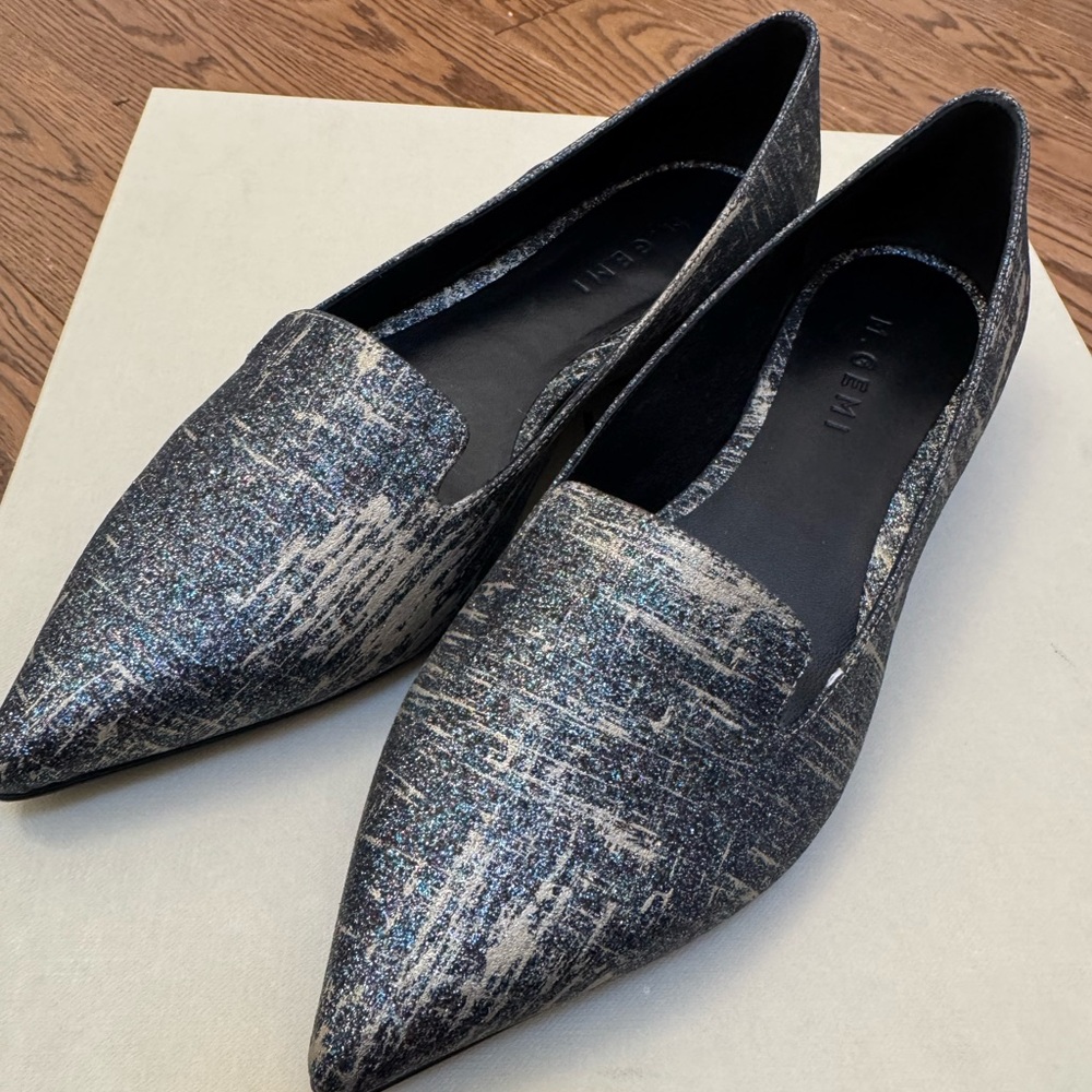M. Gemi Women's Loafers in Black and Gray